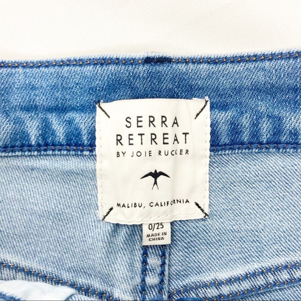 Serra Retreat Joie Tucker Wide Leg High Rise Jeans Sz 0 - Picture 5 of 9